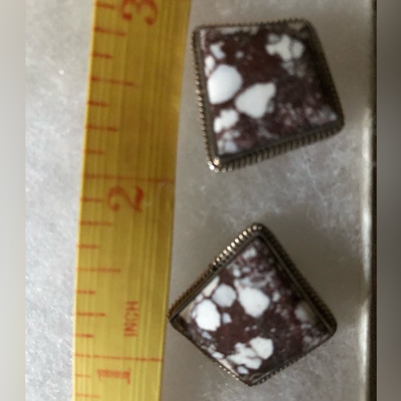 Wild Horse Cabochon Pendant and Earrings set in Sterling Silver. Artisan LE - Picture 10 of 12